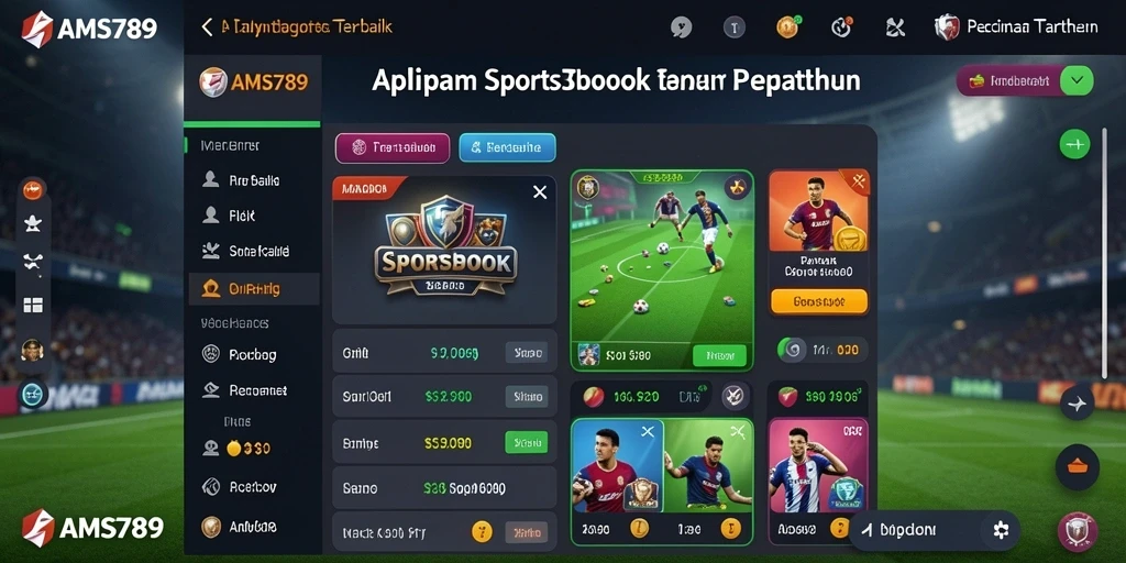 Tampilan screenshot utama AMS789 yang menunjukkan gameplay Sportsbook yang menarik.