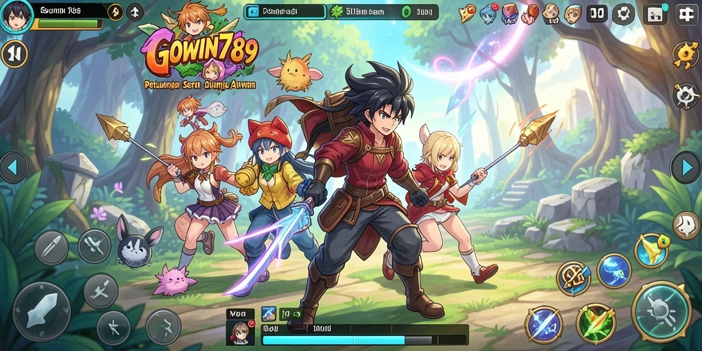 Gameplay seru dengan karakter anime unik dan aksi mendebarkan.