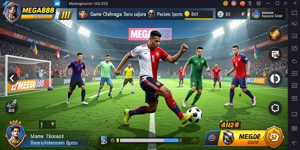 Screenshot MEGA888 menampilkan keseruan gameplay olahraga yang menarik.