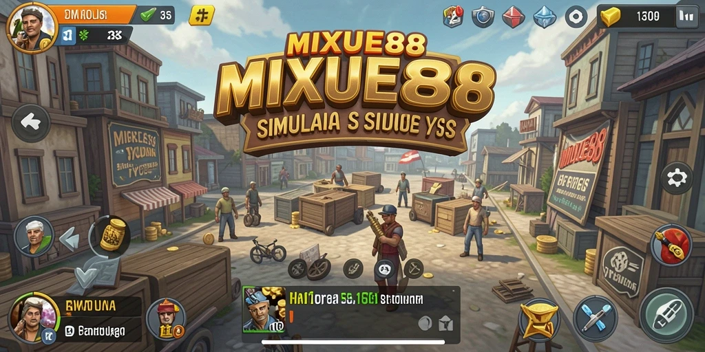 Screenshot gameplay MIXUE88 yang menampilkan keseruan membangun bisnis.