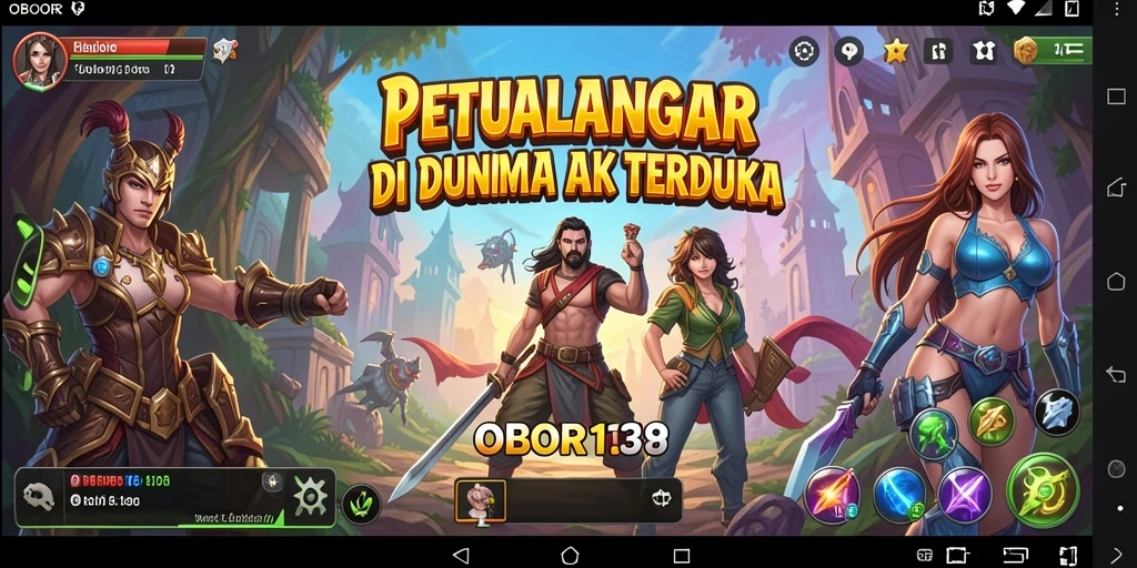Tampilan gameplay OBOR138 yang penuh aksi dan petualangan.