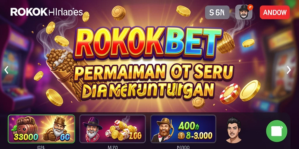 Screenshot gameplay ROKOKBET dengan desain slot yang menarik.