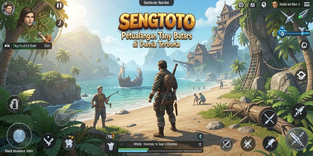 Screenshot menampilkan aksi mendebarkan dalam gameplay Open World SENGTOTO.