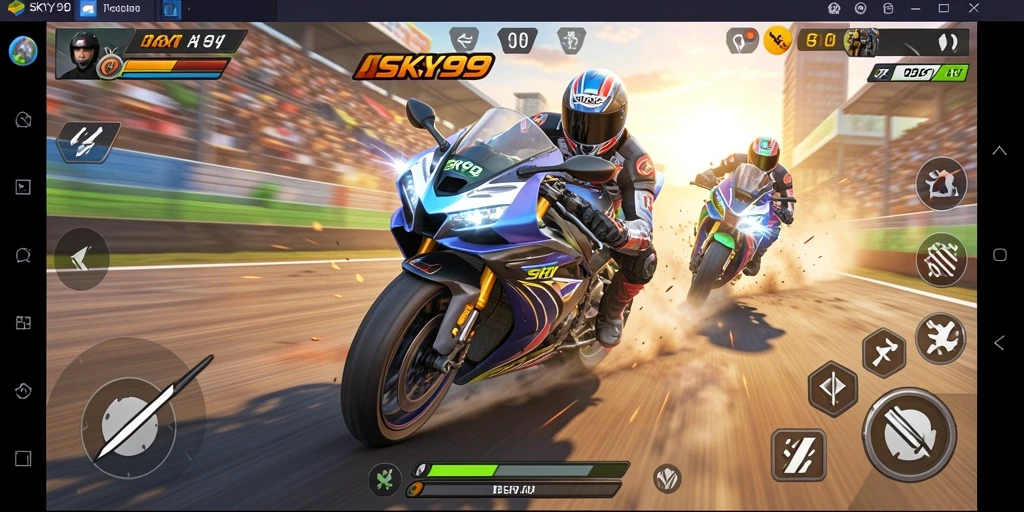 Tampilan gameplay seru dan menegangkan dari SKY99.