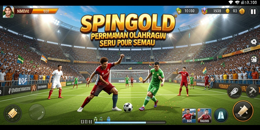 Tampilan gameplay SPINGOLD yang seru dan mendebarkan.